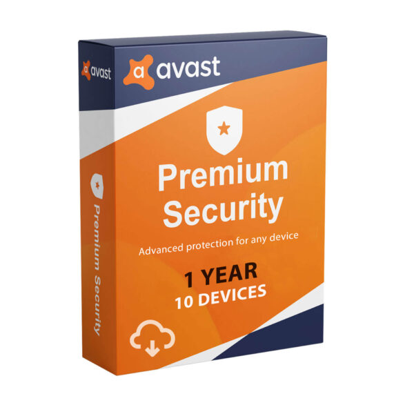 Avast Premium Security (Multi-Device) – 10 Devices, 1 Year
