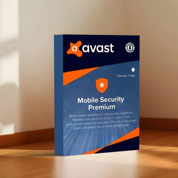 Avast Mobile Security Premium – 1 Device | 1 Year Subscription