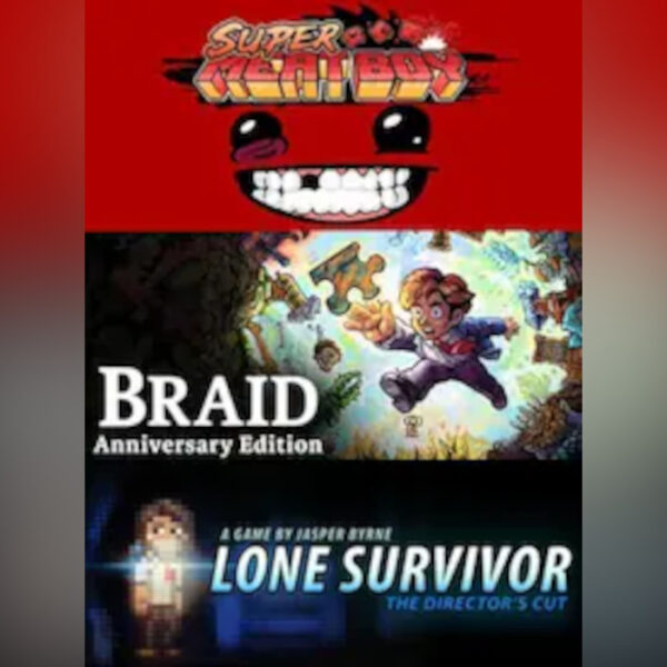 Super Meat Boy+ Lone Survivor+ Braid PC Steam CD Key