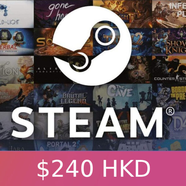 Steam Gift Card $240 HKD HK Activation Code