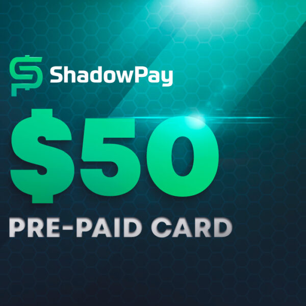 Shadowpay.com $50 Pre-paid Card