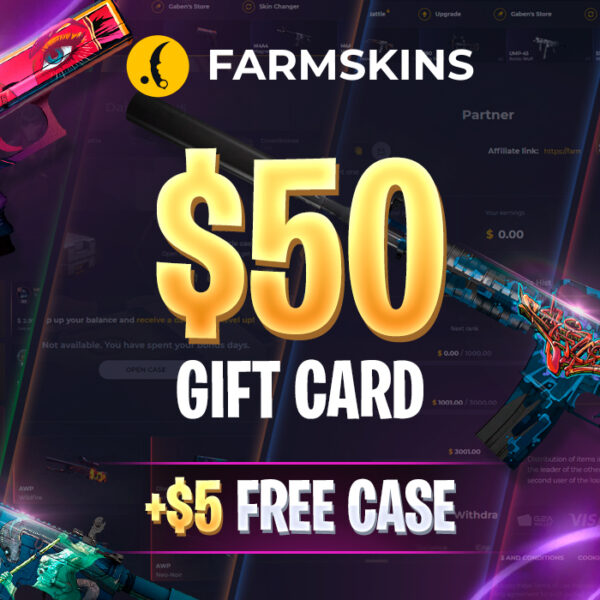 Farmskins $50 Wallet Card + FREE CASE