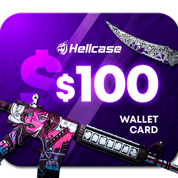 Hellcase.com 100 USD Wallet Card Code