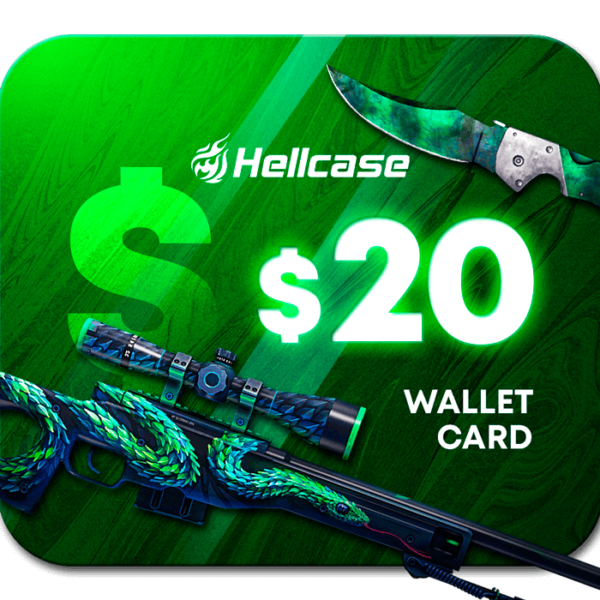 Hellcase.com 20 USD Wallet Card Code