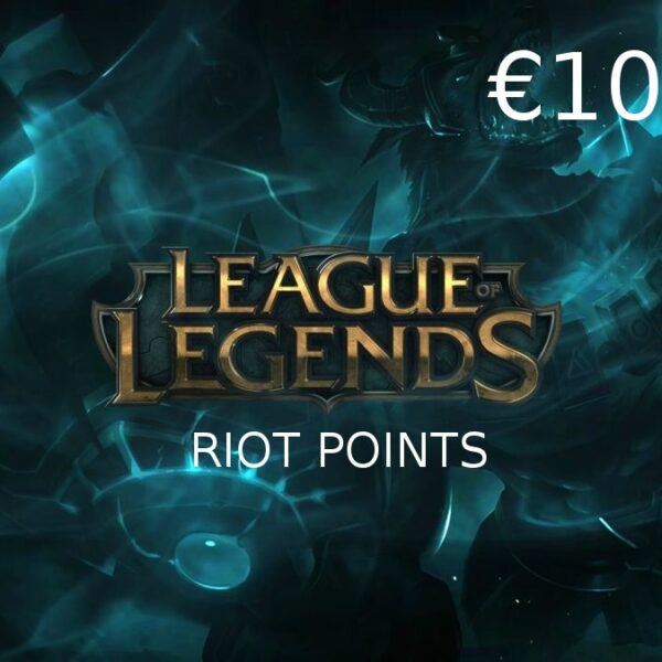League of Legends 10 EUR Prepaid RP Card EUW
