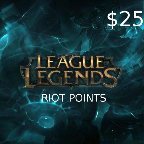 League of Legends 25 USD Prepaid RP Card US