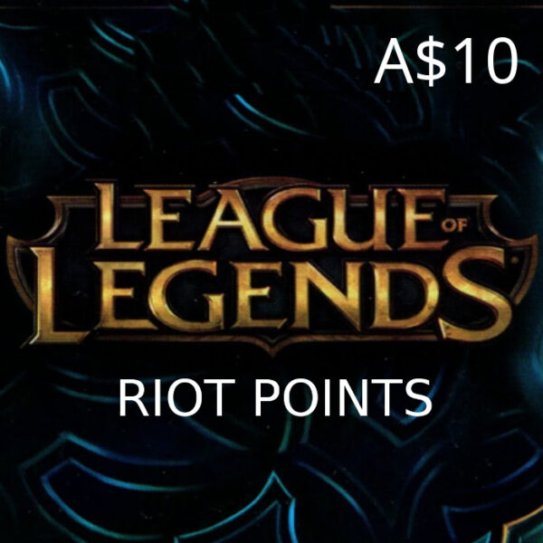 League of Legends 10 AUD Prepaid RP Card OCE