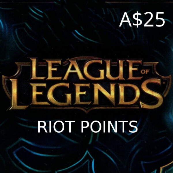 League of Legends 25 AUD Prepaid RP Card OCE