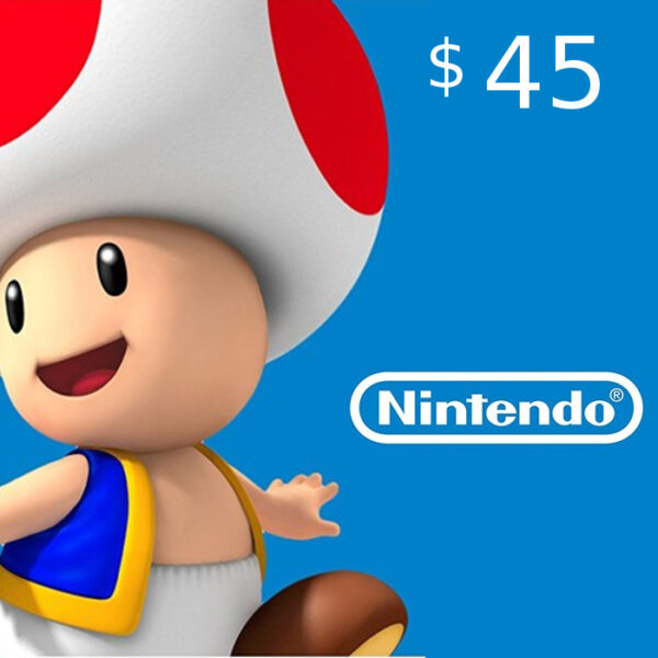 Nintendo eShop Prepaid Card $45 CA Key