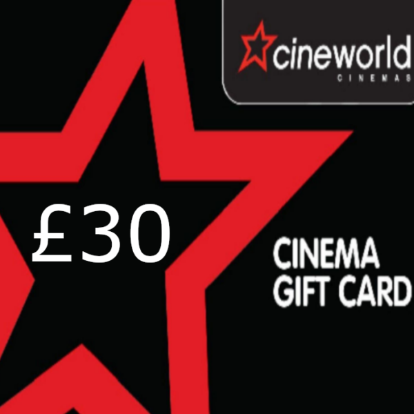 Cineworld Cinema £30 Gift Card UK
