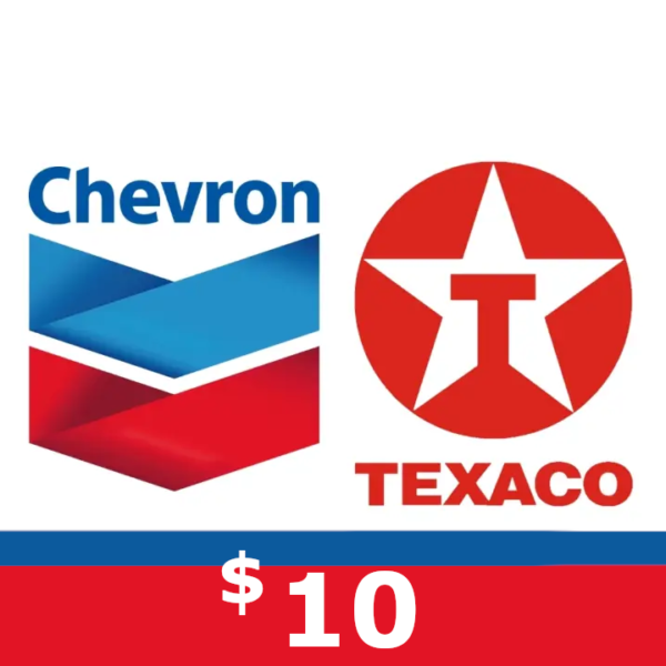 Chevron and Texaco USD 10 Gift Card US