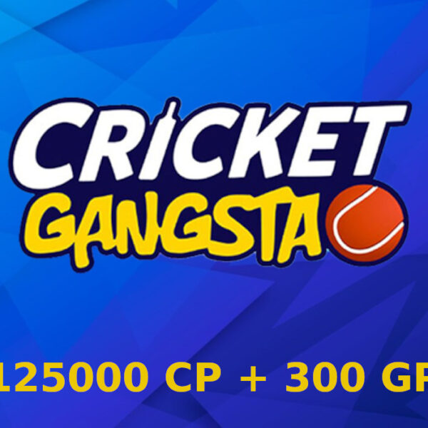 Cricket Gangsta Coin Pack 125000 + 300 Gem Pack IN