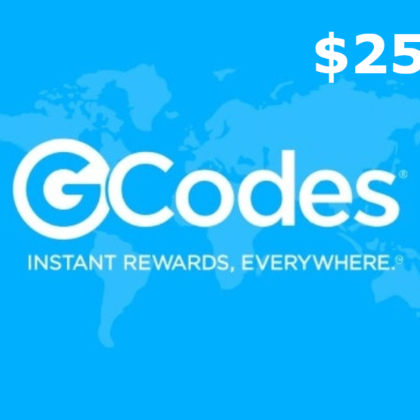 GCodes® Global Retail $25 Gift Card US