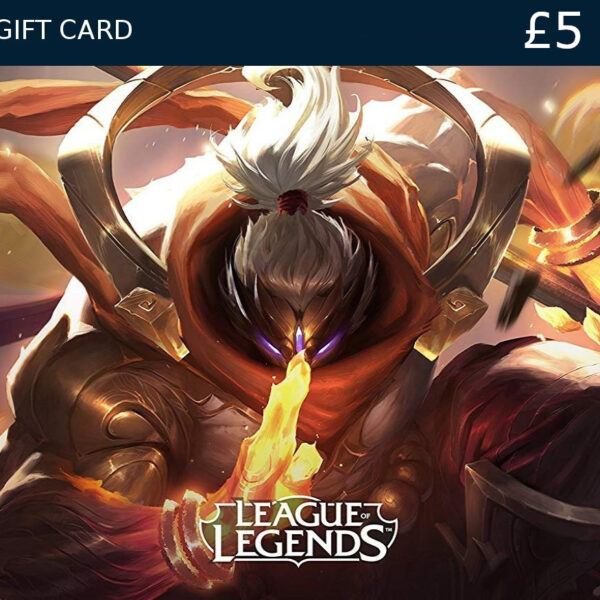 League of Legends 5 GBP Prepaid RP Card UK