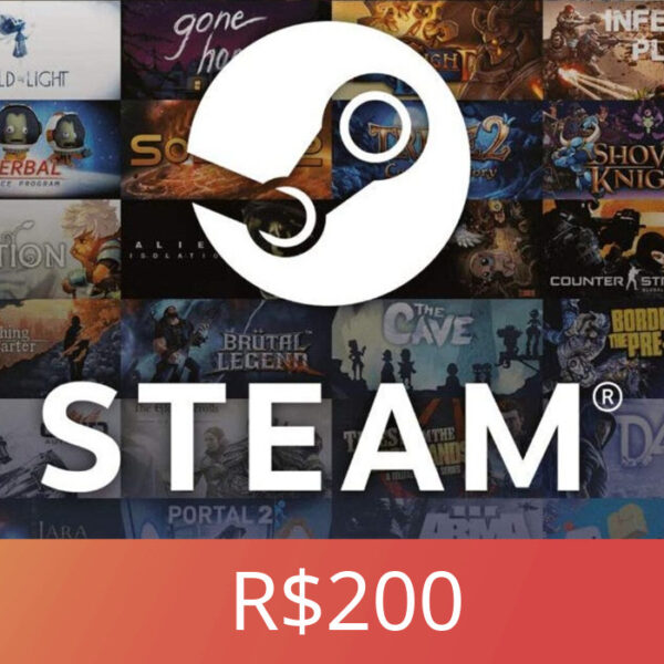 Steam Wallet Card 200 BRL BR Activation Code