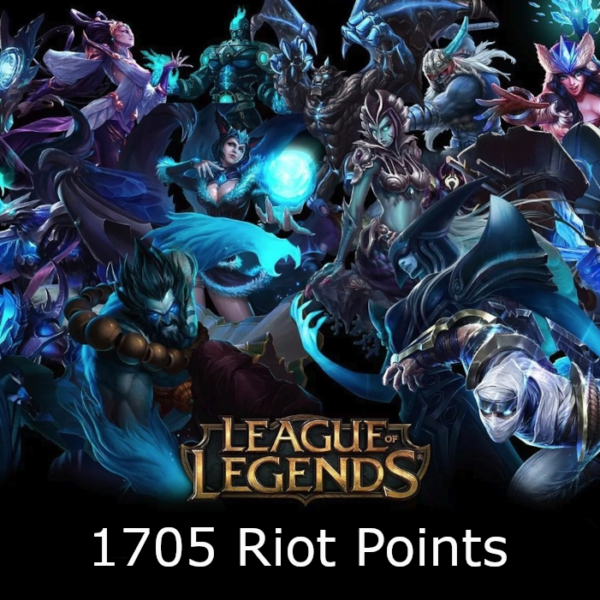 League of Legends 1705 RP Prepaid Card NZ