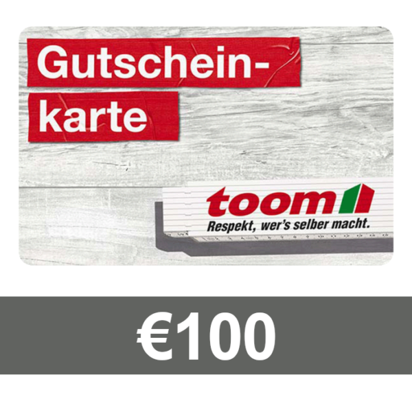 TOOM Baumarkt €100 Gift Card DE