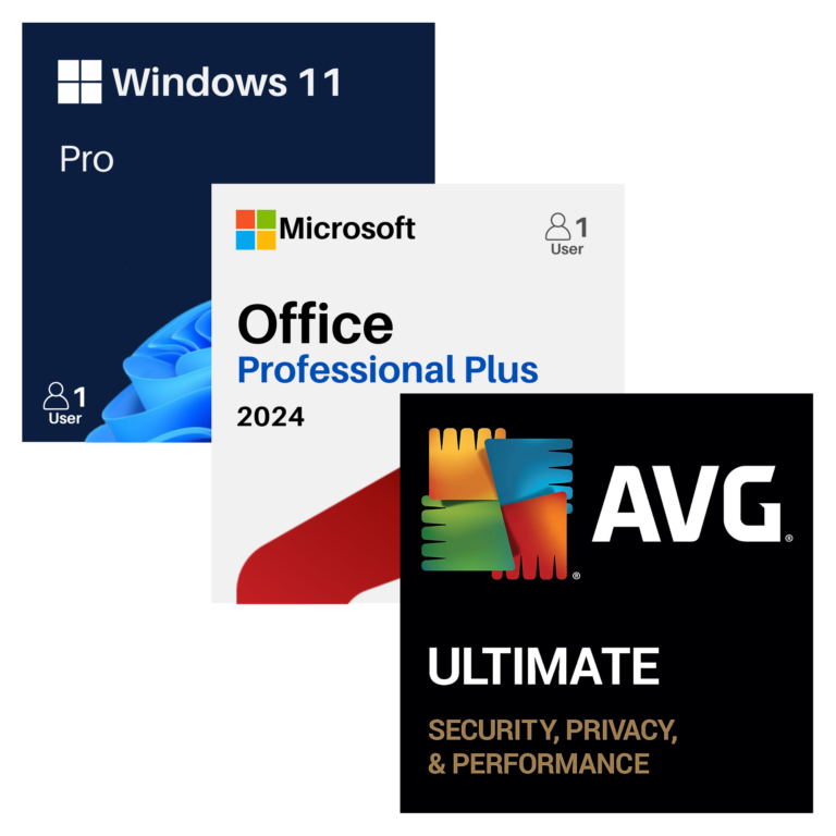 Office 2024 Professional Plus & Windows 11 Pro & AVG Ultimate Bundle